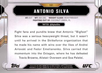 2015 Topps UFC Chronicles #161 Antonio Silva Back