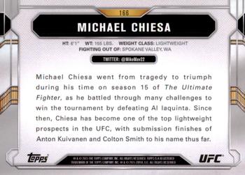 2015 Topps UFC Chronicles #166 Michael Chiesa Back
