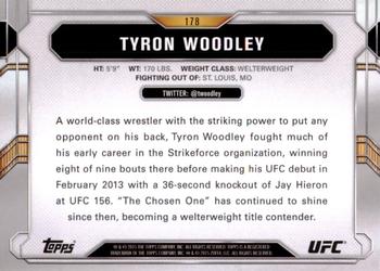 2015 Topps UFC Chronicles #178 Tyron Woodley Back