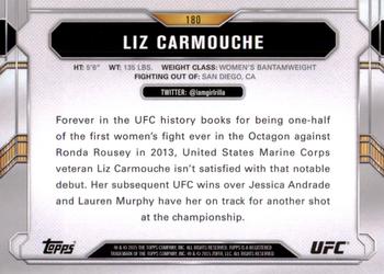 2015 Topps UFC Chronicles #180 Liz Carmouche Back
