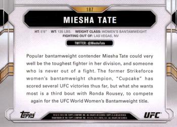 2015 Topps UFC Chronicles #187 Miesha Tate Back