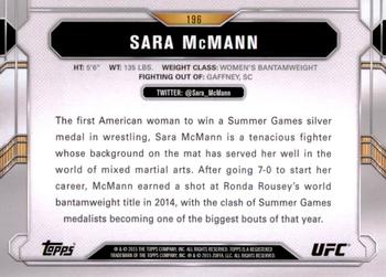 2015 Topps UFC Chronicles #196 Sara McMann Back