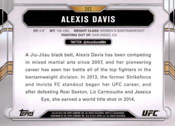 2015 Topps UFC Chronicles #202 Alexis Davis Back