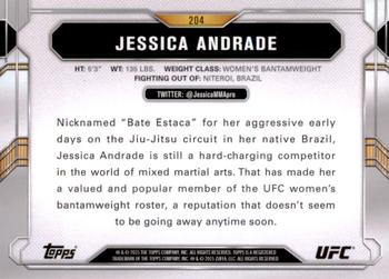 2015 Topps UFC Chronicles #204 Jessica Andrade Back