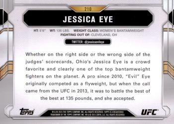 2015 Topps UFC Chronicles #210 Jessica Eye Back