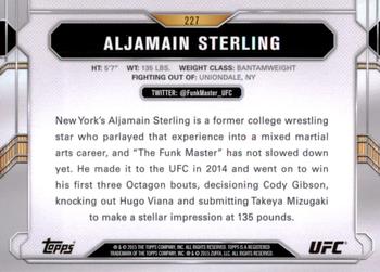 2015 Topps UFC Chronicles #227 Aljamain Sterling Back