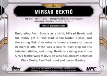 2015 Topps UFC Chronicles #233 Mirsad Bektic Back
