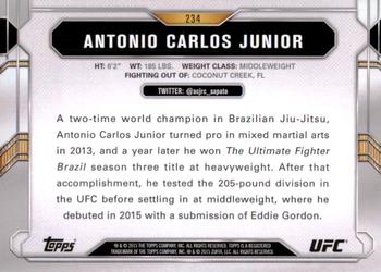 2015 Topps UFC Chronicles #234 Antonio Carlos Junior Back
