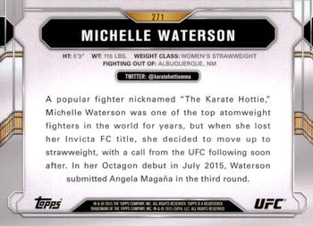 2015 Topps UFC Chronicles #271 Michelle Waterson Back