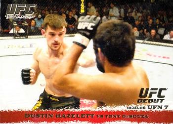 2009 Topps UFC Round 1 - Gold #55 Dustin Hazelett / Tony DeSouza Front