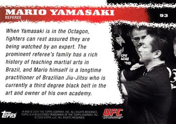 2009 Topps UFC Round 1 - Gold #93 Mario Yamasaki Back