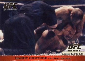 2009 Topps UFC Round 1 - Gold #4 Randy Couture / Tony Halme Front