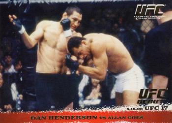 2009 Topps UFC Round 1 - Gold #6 Dan Henderson / Allan Goes Front
