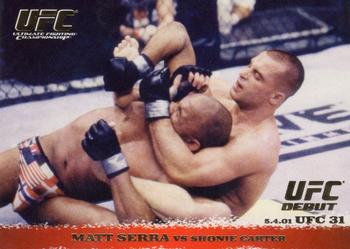 2009 Topps UFC Round 1 - Gold #11 Matt Serra / Shonie Carter Front