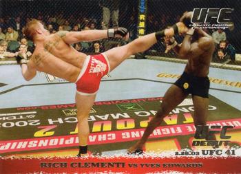 2009 Topps UFC Round 1 - Gold #13 Rich Clementi / Yves Edwards Front