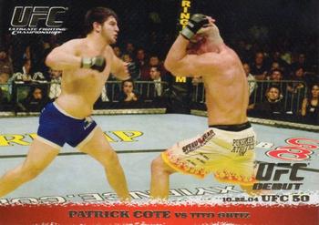 2009 Topps UFC Round 1 - Gold #18 Patrick Cote / Tito Ortiz Front
