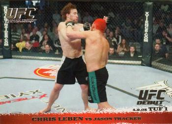 2009 Topps UFC Round 1 - Gold #20 Chris Leben / Jason Thacker Front
