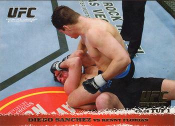 2009 Topps UFC Round 1 - Gold #21 Diego Sanchez / Kenny Florian Front