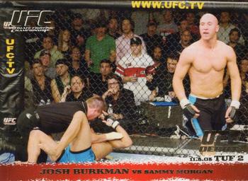 2009 Topps UFC Round 1 - Gold #28 Josh Burkman / Sammy Morgan Front