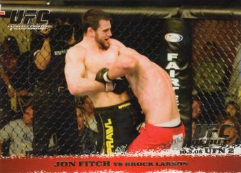 2009 Topps UFC Round 1 - Gold #33 Jon Fitch / Brock Larson Front