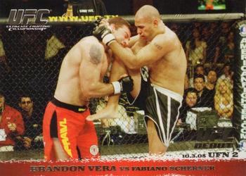 2009 Topps UFC Round 1 - Gold #34 Brandon Vera / Fabiano Scherner Front