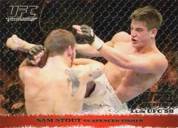 2009 Topps UFC Round 1 - Gold #39 Sam Stout / Spencer Fisher Front