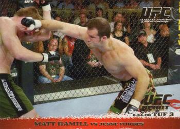 2009 Topps UFC Round 1 - Gold #43 Matt Hamill / Jesse Forbes Front