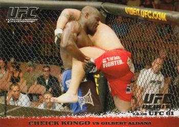 2009 Topps UFC Round 1 - Gold #47 Cheick Kongo / Gilbert Aldana Front