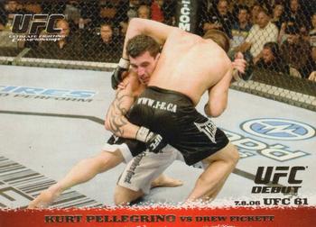 2009 Topps UFC Round 1 - Gold #48 Kurt Pellegrino / Drew Fickett Front
