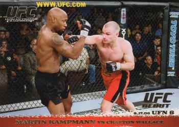2009 Topps UFC Round 1 - Gold #49 Martin Kampmann / Crafton Wallace Front