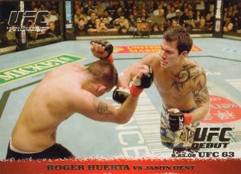 2009 Topps UFC Round 1 - Gold #51 Roger Huerta / Jason Dent Front