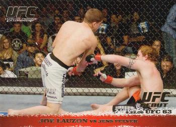 2009 Topps UFC Round 1 - Gold #53 Joe Lauzon / Jens Pulver Front