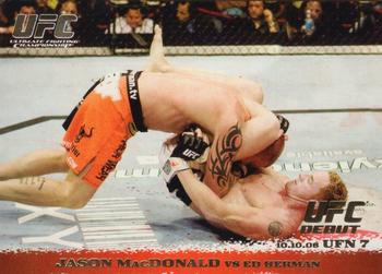 2009 Topps UFC Round 1 - Gold #54 Jason MacDonald / Ed Herman Front
