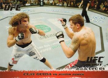 2009 Topps UFC Round 1 - Gold #56 Clay Guida / Justin James Front
