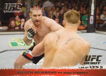 2009 Topps UFC Round 1 - Gold #57 Heath Herring / Jake O'Brien Front