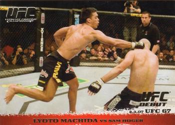 2009 Topps UFC Round 1 - Gold #59 Lyoto Machida / Sam Hoger Front