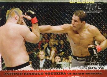2009 Topps UFC Round 1 - Gold #69 Antonio Rodrigo Nogueira / Heath Herring Front