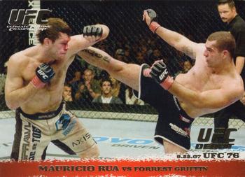 2009 Topps UFC Round 1 - Gold #70 Mauricio Rua / Forrest Griffin Front