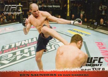 2009 Topps UFC Round 1 - Gold #73 Ben Saunders / Dan Barrera Front