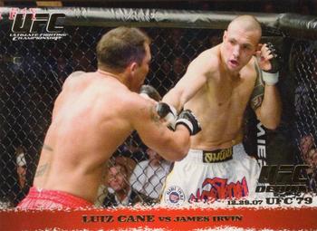 2009 Topps UFC Round 1 - Gold #78 Luiz Cane / James Irvin Front