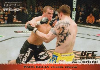 2009 Topps UFC Round 1 - Gold #79 Paul Kelly / Paul Taylor Front