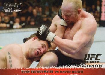 2009 Topps UFC Round 1 - Gold #80 Tim Boetsch / David Heath Front