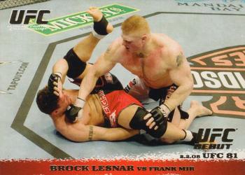 2009 Topps UFC Round 1 - Gold #81 Brock Lesnar / Frank Mir Front