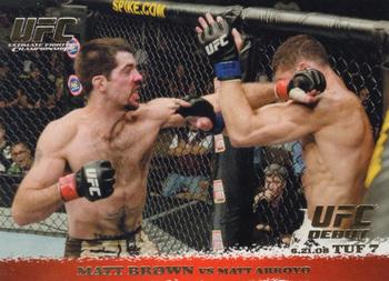 2009 Topps UFC Round 1 - Gold #86 Matt Brown / Matt Arroyo Front