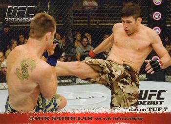 2009 Topps UFC Round 1 - Gold #87 Amir Sadollah / CB Dollaway Front
