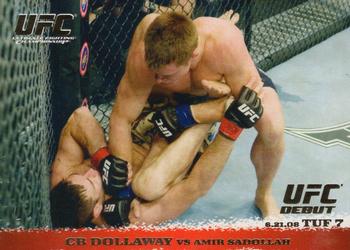 2009 Topps UFC Round 1 - Gold #88 CB Dollaway / Amir Sadollah Front