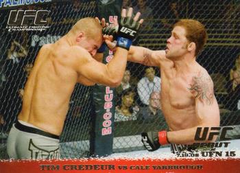 2009 Topps UFC Round 1 - Gold #89 Tim Credeur / Cale Yarbrough Front