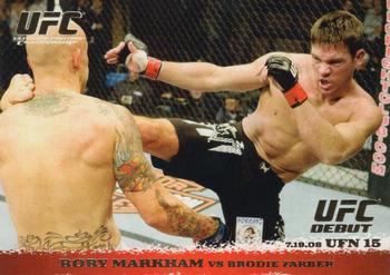 2009 Topps UFC Round 1 - Gold #90 Rory Markham / Brodie Farber Front