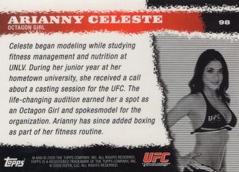 2009 Topps UFC Round 1 - Gold #98 Arianny Celeste Back