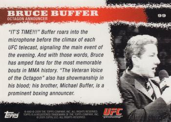 2009 Topps UFC Round 1 - Gold #99 Bruce Buffer Back